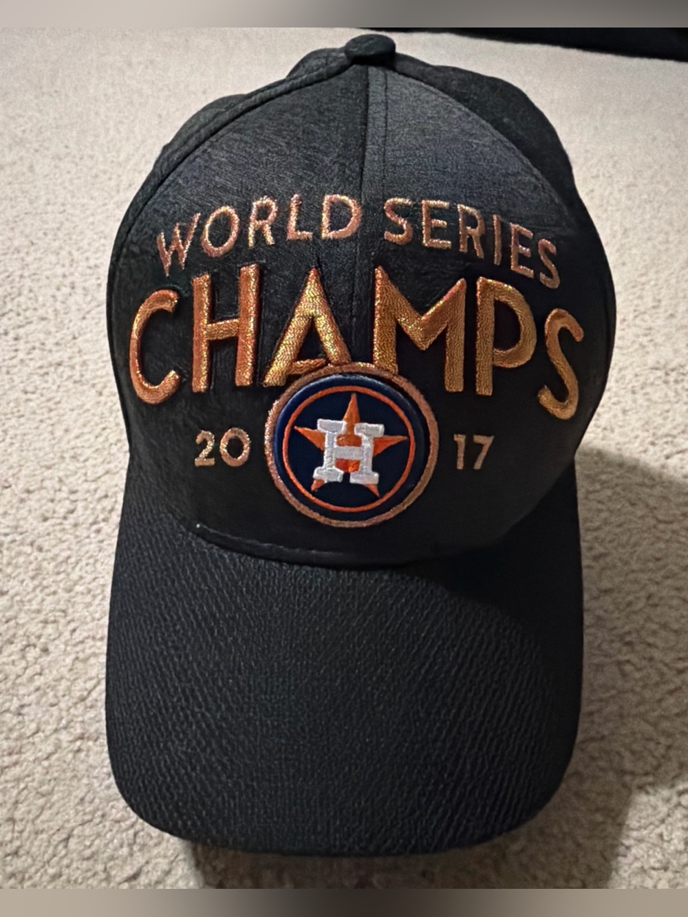 Houston Astros MLB 2017 World Series Champions Hat Cap New Era 39Thirty Graphite